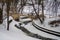 Under the snow. The non-freezing curves of the Slavyanka river.