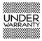 UNDER WARRANTY stamp on white background