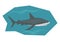 Under water shark clip art
