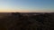 Underexposed video at sunrise of the Castle of Consuegra with the famous windmill from Consuegra