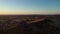 Underexposed video at sunrise of the Castle of Consuegra with the famous windmill from Consuegra