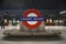 Underground Canary Wharf tube station in London on February 2017. The London Underground is the oldest underground railway in the
