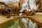 Underground chamber reflected in water inside Phong Nha Cave