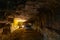 Underground halls of meleke limestone Zedekiahâ€™s Cave - King Solomonâ€™s Quarries - under Old City of Jerusalem, Israel
