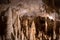 Underground krust cave in Marche Region, Italy. Frasassi