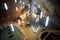 Underground lake in Turda Salt Mine