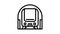 underground metro train line icon animation