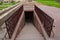 Underground stairs in ancient Shalimar Garden Lahore