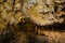 Underground stalactites and stalagmites in Demanovska cave of Liberty, jaskyna slobody Slovakia, Geological formations