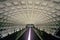 An underground subway platform for the Metro Rail mass transit system in Washington, D.C.