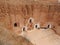 Underground troglodytes caves of the Berbers in the Sahara desert, Matmata, Tunisia, Africa, on a clear day