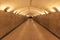 Underground tunnel with round ceiling