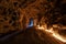 An underground walkway at the Quinta da Regaleira