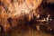 Underground world of Domica cave , Slovakia