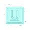 Underline icon design vector