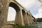 Underneath Menai Suspension Bridge