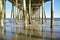 Underneath pier taken at Old Orchard Beach Maine