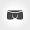 Underpants icon. Pixel perfect. Using for web design, apps, software, print. Underpants icon design from clothes collection.