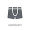 Underpants icon. Trendy Underpants logo concept on white background from Clothes collection