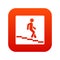 Underpass road sign icon digital red