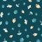 Undersea seamless pattern illustration