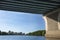 Underside of the Charter Oak Bridge in Hartford, Connecticut