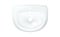 Understaffed realistic white Sink top view. Bathroom washbowl without Tap. Modern wash basin isolated  illustration. For
