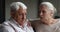 Understanding elderly wife support sad husband convince in overcoming difficulties