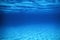 Underwater Blue Ocean, Sandy sea bottom Underwater background