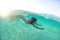 Underwater bride in Maldives