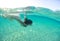 Underwater bride in Maldives