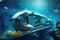 underwater city transportation system with autonomous vehicles