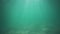 Underwater diving with sunrays and fishes in deep tropical Caribbean sea