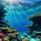 An underwater ecosystem teeming with vibrant marine emphasizing the and importance of marine