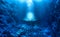 Underwater Holy Graal - rays of light