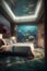 Underwater Hotel Room in an Oceanic Paradise