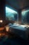 Underwater Hotel Room in an Oceanic Paradise