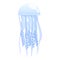 Underwater jellyfish icon, cartoon style