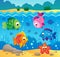 Underwater ocean fauna theme 3