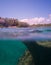 Underwater overwater view at Yalku, Akumal, Mexico