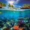 Underwater Paradise: Snorkelers Exploring Vibrant Marine Life