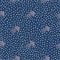 Underwater plankton seamless pattern. Creative aqua print with navy dark colored background and dots