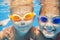 Underwater portrait kids