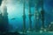 Underwater ruins of the Atlantis - AI Generated