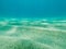 Underwater sand dunes view