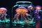 Underwater Spectrum: Rainbow Illumination of Jellyfish in a Jar