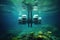 underwater turbines harnessing ocean currents