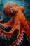 Underwater Warfare: The Fierce Octopus in Vibrant Illustrations