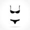 Underwear icon on white background