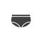 Underwear shorties vector icon
